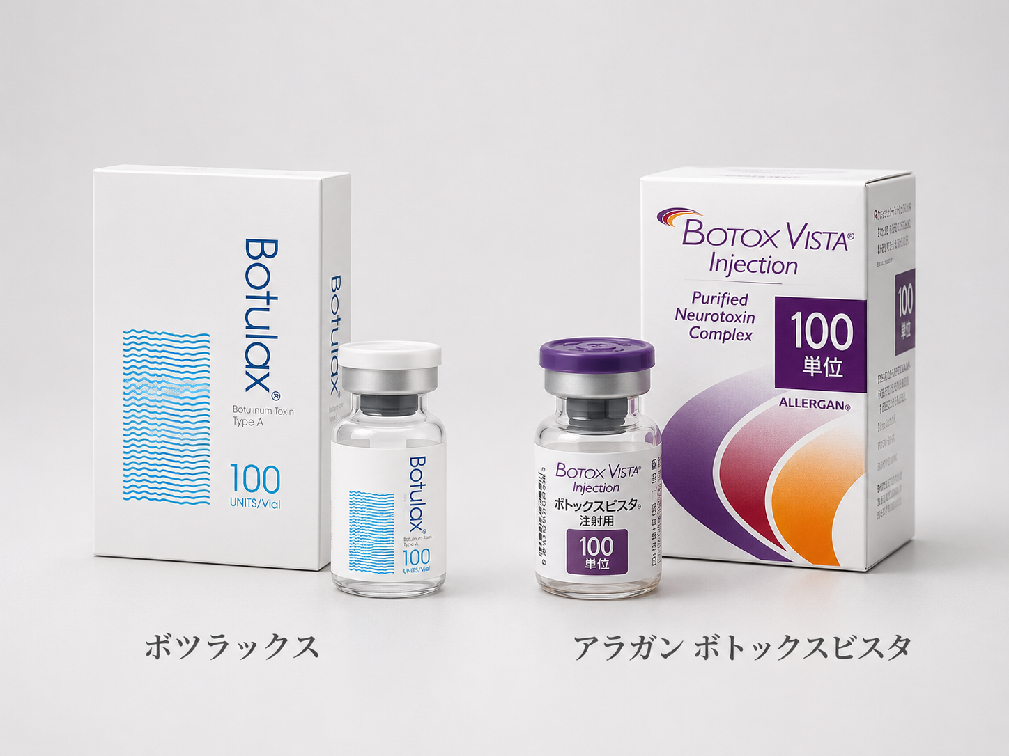 アラガン社「ボトックスビスタ®」とHugel社「ボツラックス」